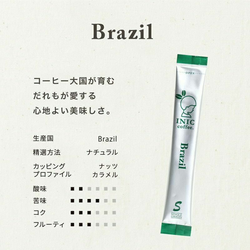 【ギフトカード】INIC coffee　ドリップドコーヒーパウダー　ビーンズアロマ　3本入り６種アソートギフト