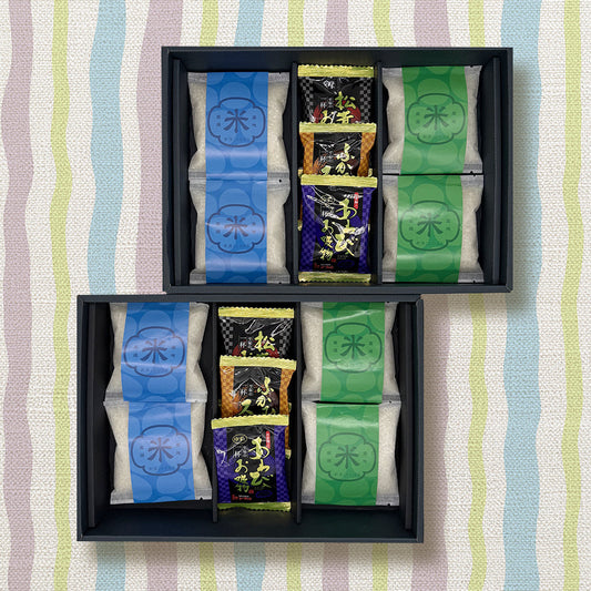 新潟米食べくらべ・お吸物ギフトセット（米8合・お吸い物）