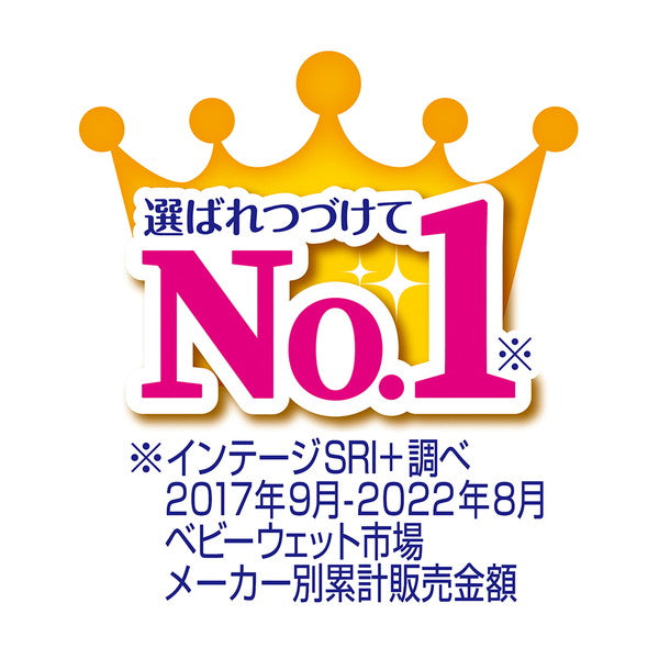 ムーニーおしりふきやわらか素材 詰替76枚×8 (4袋セット)