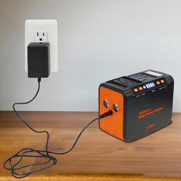 EVERBright メガパワーステーションワンボックスセット(大容量ポータブル電源/ソーラーパネル)