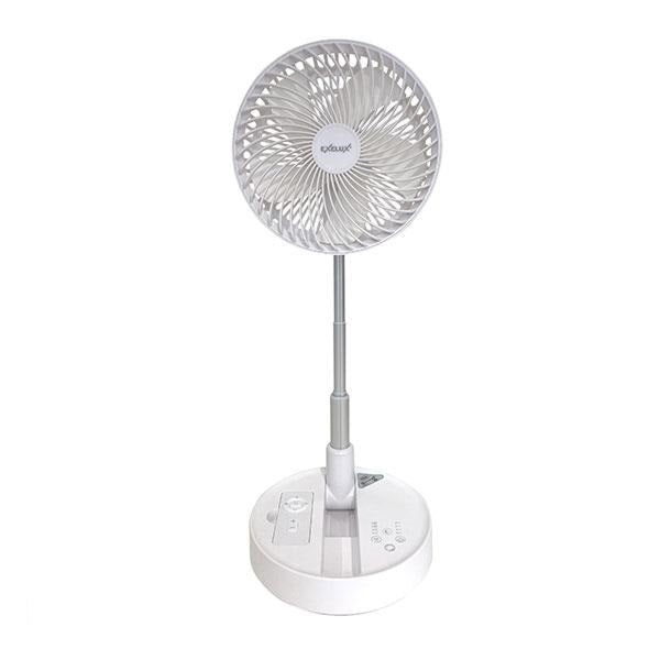 EXELUX コードレス静音サーキュレーター扇風機　ホワイト　20cm　PAN-EC8-WH