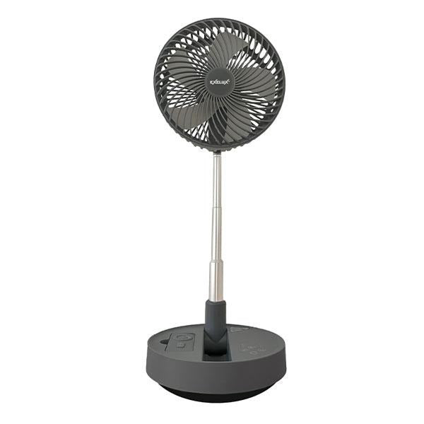 EXELUX コードレス静音サーキュレーター扇風機　グレー 20cm　PAN-EC8-GY
