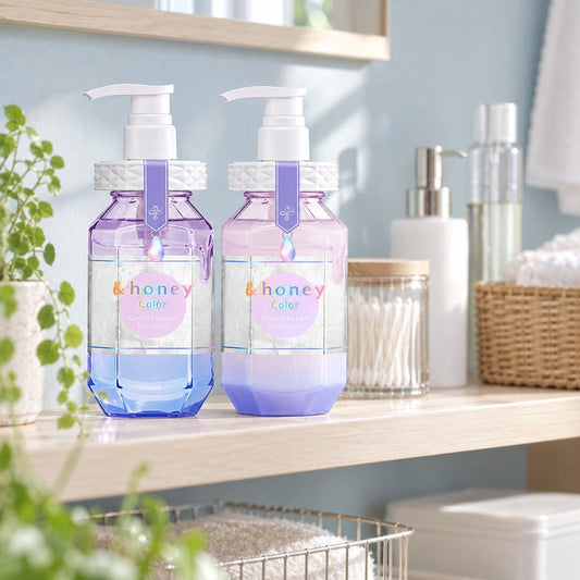 &honey Color(アンドハニー カラー)　コントロールリペア　シャンプー＆トリートメント　本体セット　440ml、445g【4個】