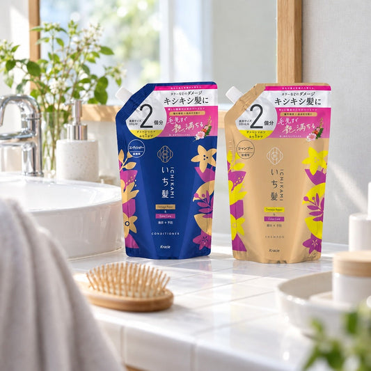 いち髪　ダメージリペア＆カラーケア　シャンプー＆コンディショナー　大容量詰替えセット　各660ml【12個】