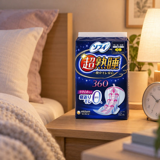 ソフィ　超熟睡ガード 特に多い夜用 360（36cm）羽つき 12枚入【12個】
