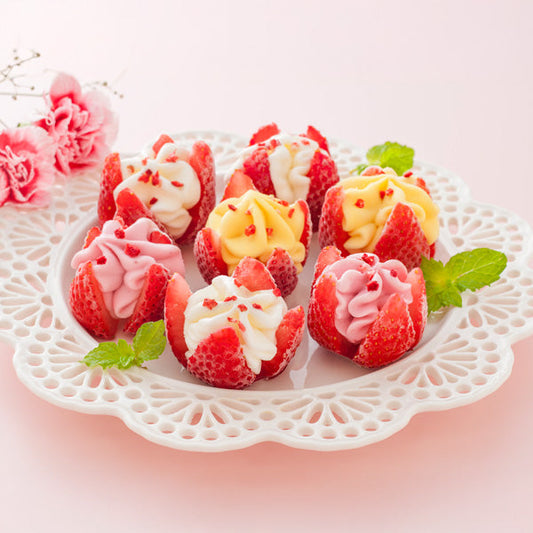 【母の日ギフト】博多あまおう  花いちごのアイス