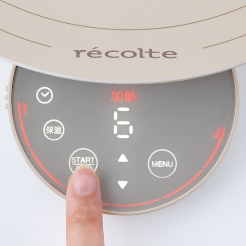 【ギフトカード】recolte(レコルト) 卓上IHクッキンググリドル クリームホワイト