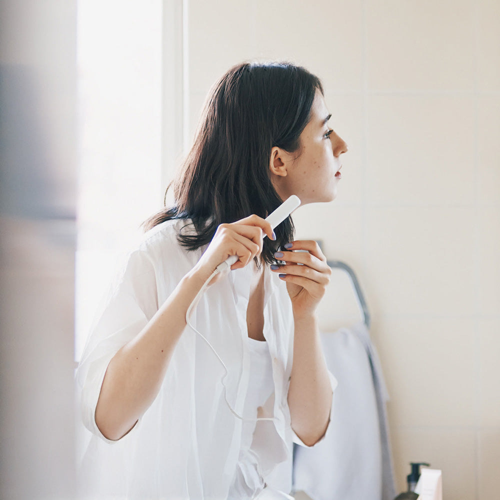 【ギフトカード】FESTINO（フェスティノ）USB スタイリング ヘアアイロン ホワイト