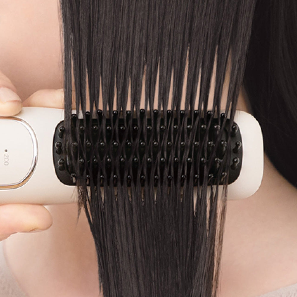 【ギフトカード】FESTINO（フェスティノ）充電式スタイリング ヒーターブラシ サンドベージュ