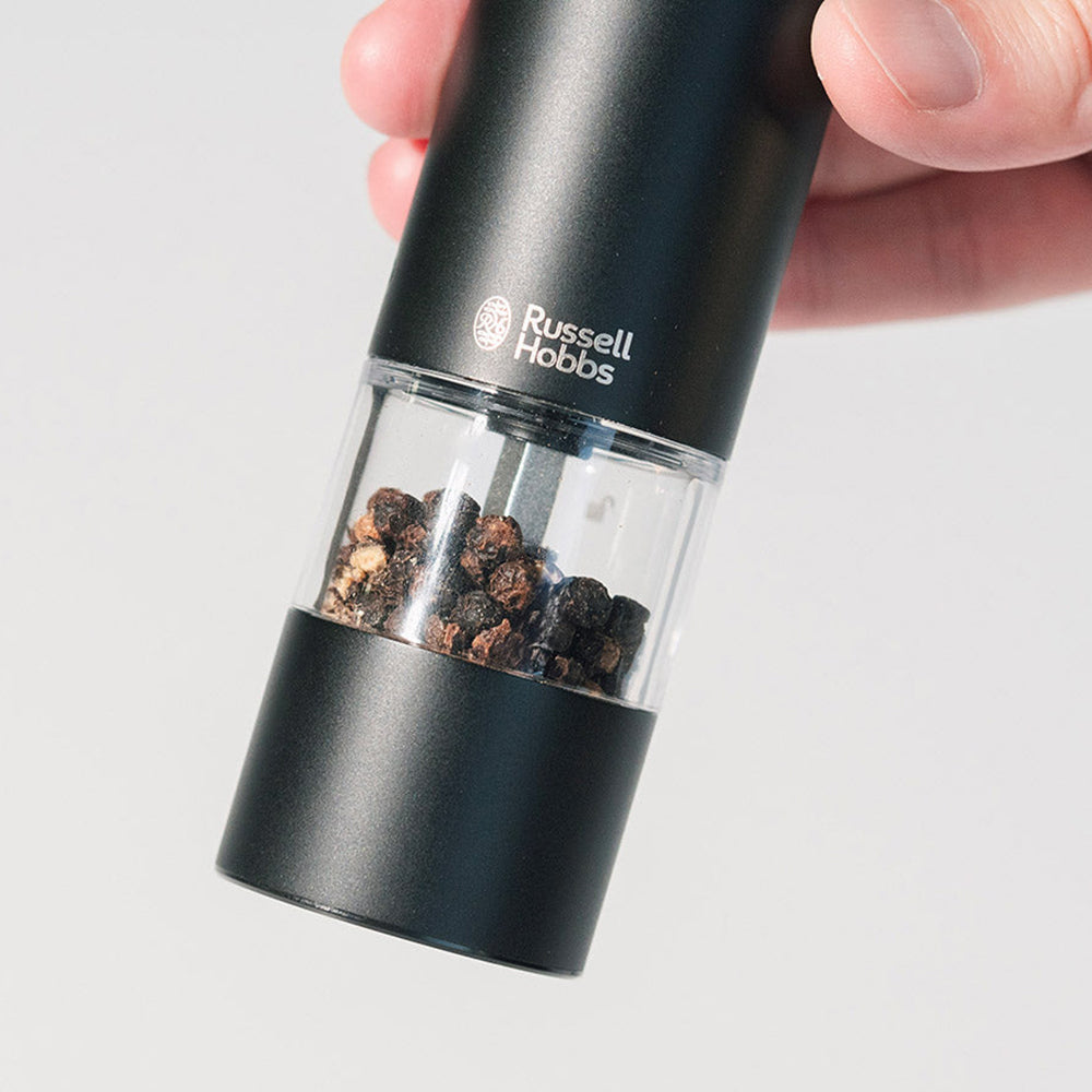 【ギフトカード】Russell Hobbs（ラッセルホブス）充電式ミル ソルト&ペッパー ミニ ブラック（１本）
