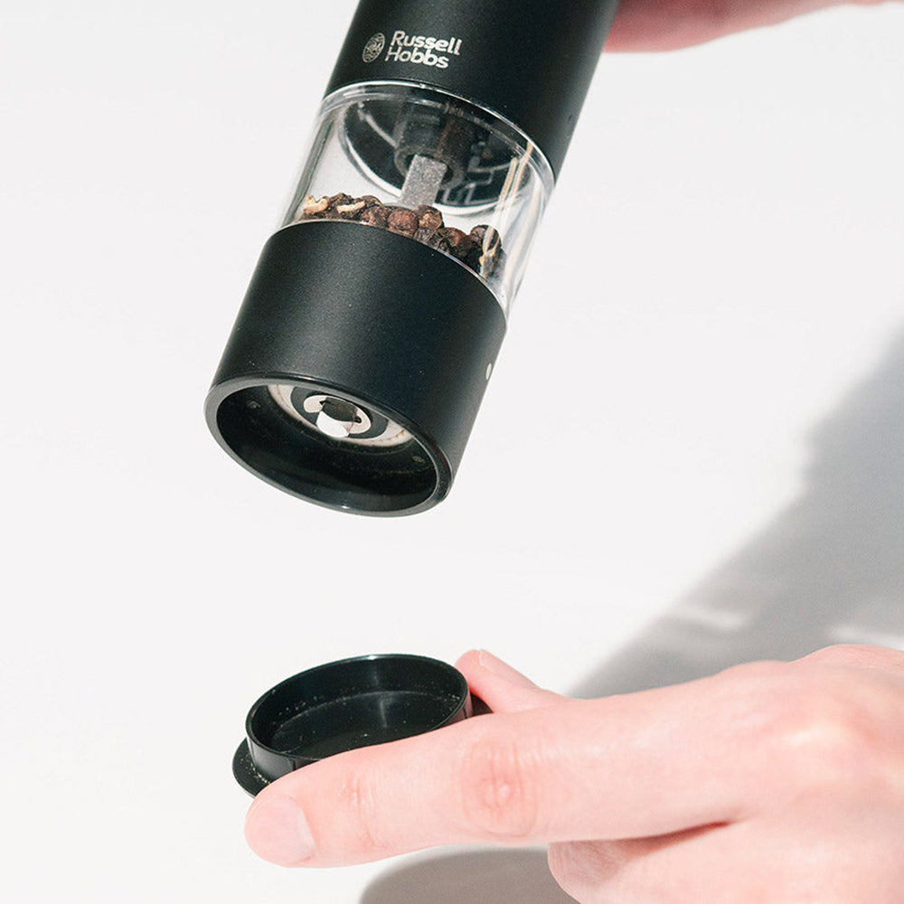 【ギフトカード】Russell Hobbs（ラッセルホブス）充電式ミル ソルト&ペッパー ミニ ブラック（１本）