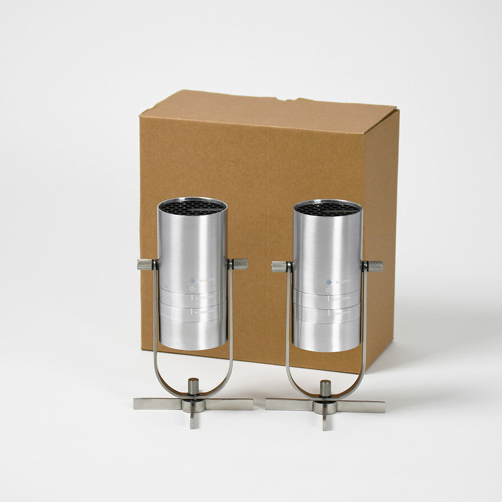 【ギフトカード】「MoriMori」　スポットライトスピーカーシルバーペア