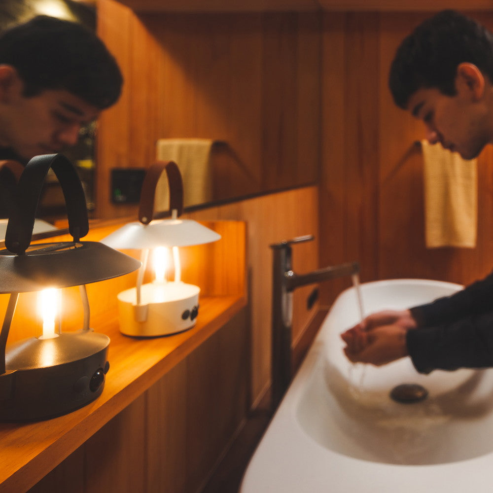 【ギフトカード】「MoriMori」　LEDランタン MINIMO グレー