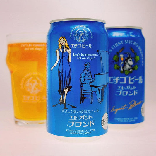 新潟クラフトビール エチゴビール エレガントブロンド 缶350ml(24本)