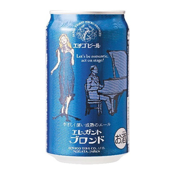 新潟クラフトビール エチゴビール エレガントブロンド 缶350ml(48本)