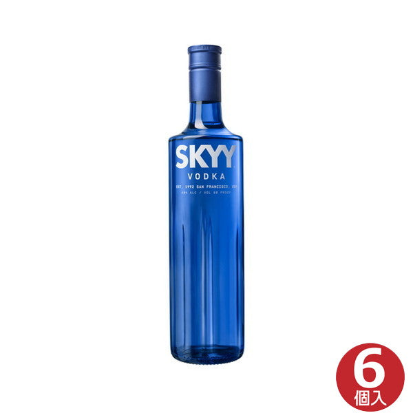 SKYY VODKA (スカイウォッカ) ウォッカイタリア 750ml(6本)