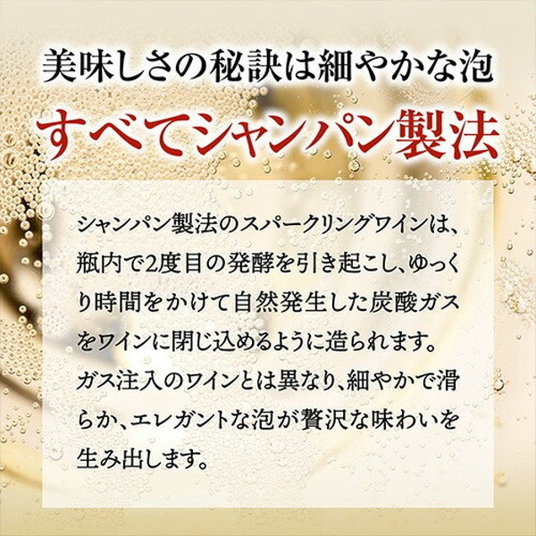 全てフランス産 シャンパン製法 スパークリングワイン 6本セット【常温便】