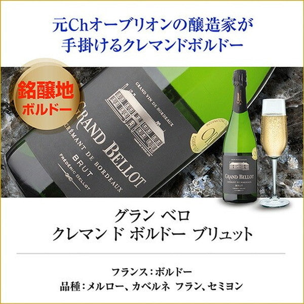 全てフランス産 シャンパン製法 スパークリングワイン 6本セット【クール便】