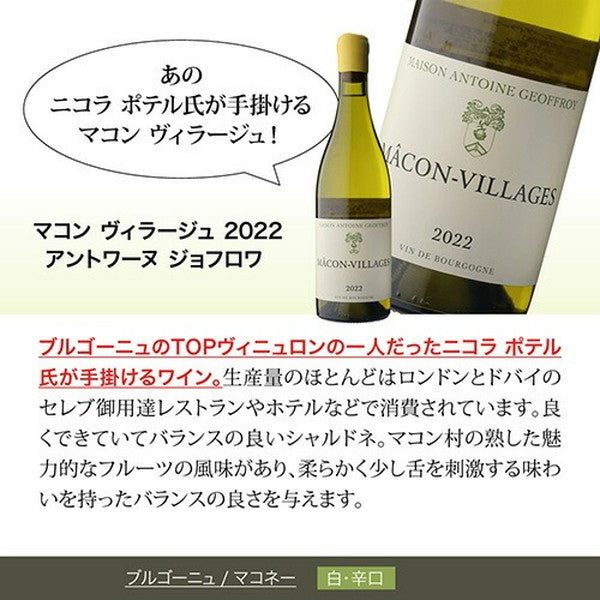 フランス ブルゴーニュ シャルドネ5本セット【クール便】