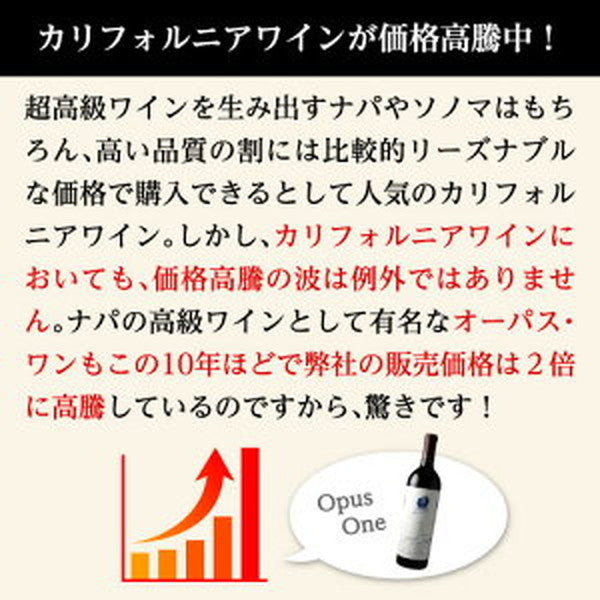 カリフォルニア赤ワイン4本セット【常温便】