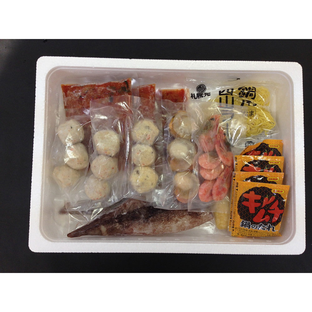 【母の日ギフト】北海道　海鮮キムチ鍋セット（白菜キムチ100g×3　等）