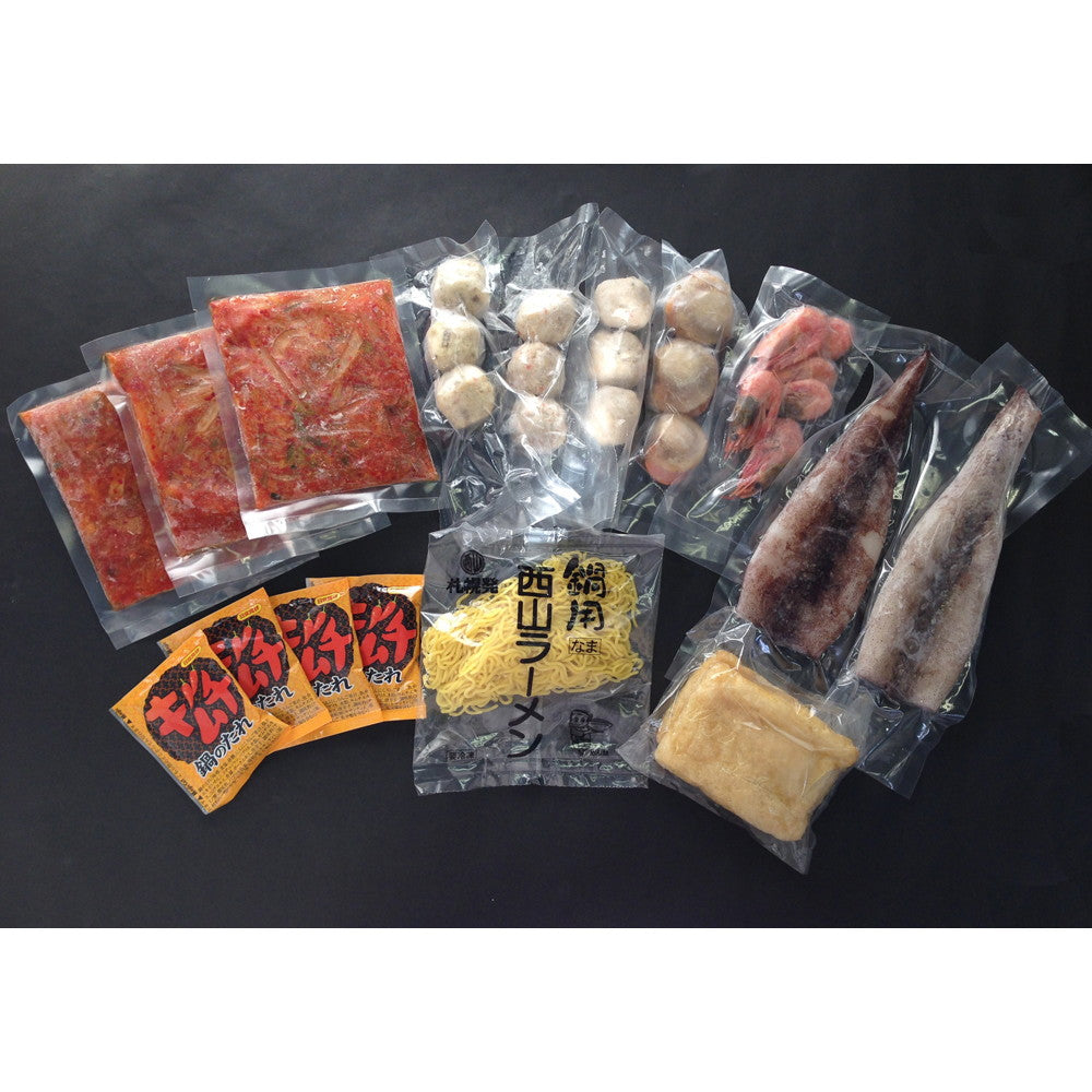 【母の日ギフト】北海道　海鮮キムチ鍋セット（白菜キムチ100g×3　等）