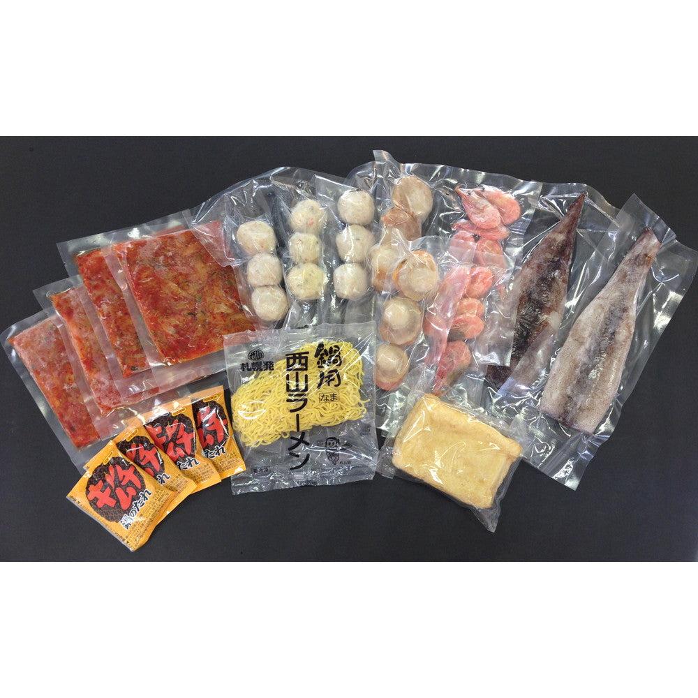 【母の日ギフト】北海道　海鮮キムチ鍋セット（白菜キムチ100g×4　等）