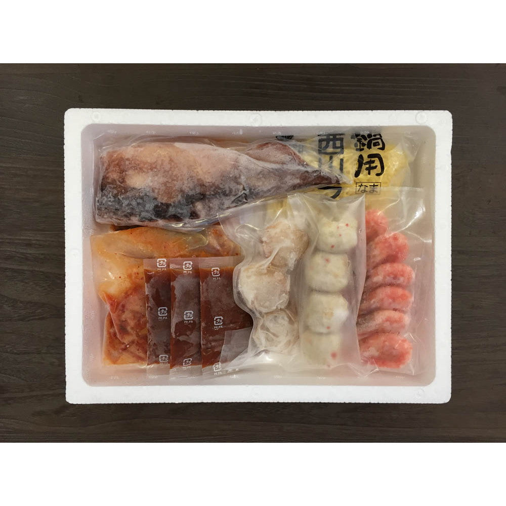 北海道　海鮮キムチ鍋セット（白菜キムチ100g×2袋　等）