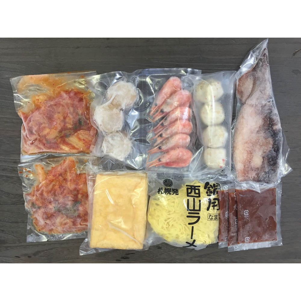 北海道　海鮮キムチ鍋セット（白菜キムチ100g×2袋　等）