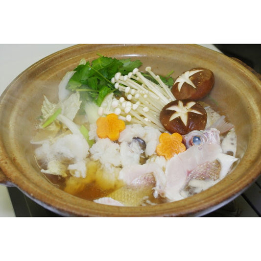 【母の日ギフト】徳島　「吟月」　鳴門鯛の鍋　鯛（切身・アラ）400g、ポン酢50ml×2本、ダシ昆布