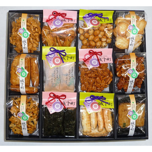 【母の日ギフト】埼玉「七越製菓」　城下町　(おかき　あられ詰め合わせ)【12袋】
