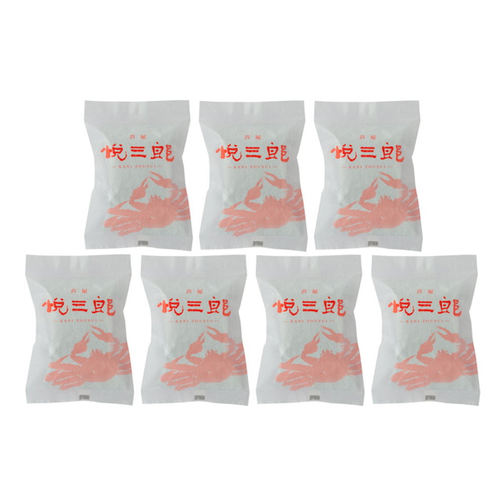 【母の日ギフト】兵庫芦屋　高級鮮魚店「悦三郎」　かに雑炊(7袋)　かに雑炊（フリーズドライ）21g×7