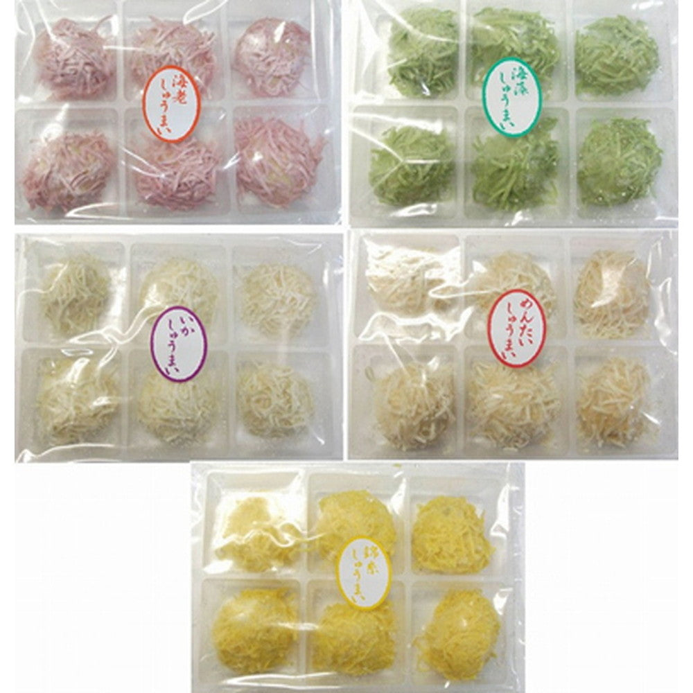 【母の日ギフト】佐賀県名物　彩色いかしゅうまい【5種 x 各6個】