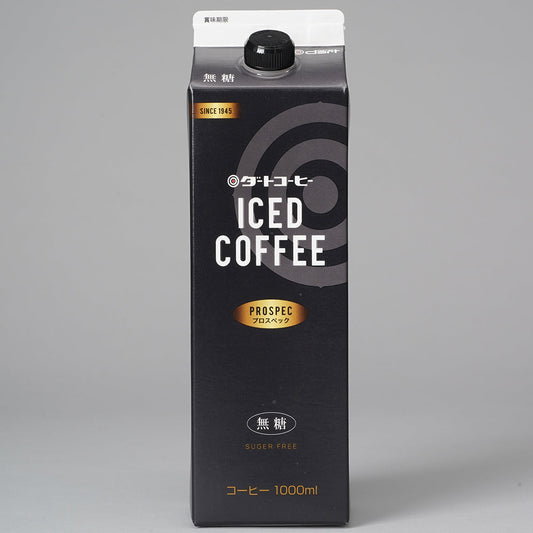 「ダートコーヒー」アイスコーヒー プロスペック無糖【1000ml x 6本】