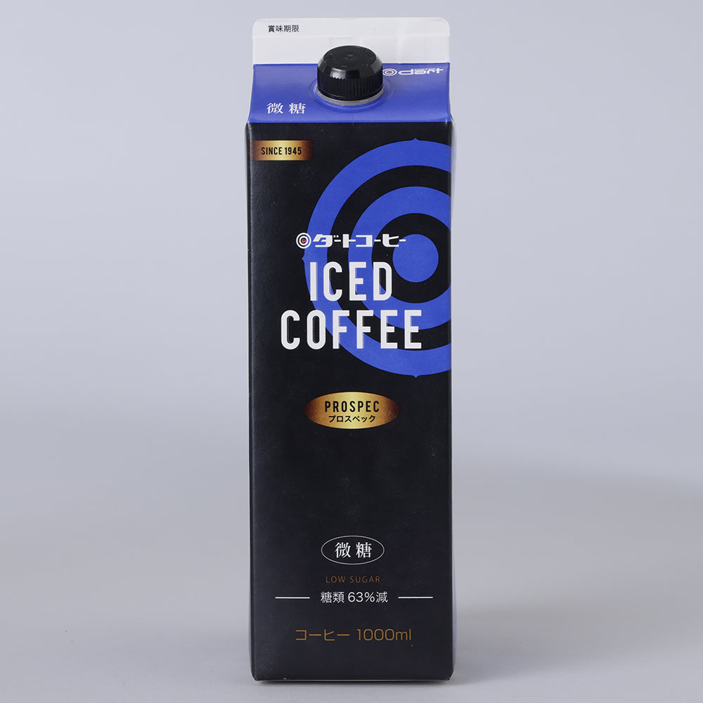 「ダートコーヒー」アイスコーヒー プロスペック微糖【1000ml x 6本】