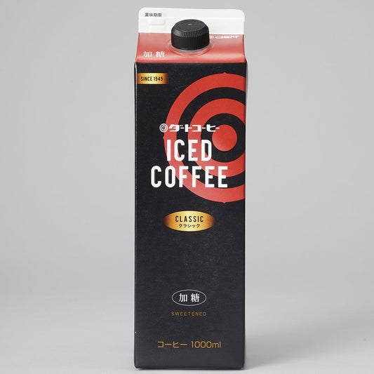 「ダートコーヒー」アイスコーヒー クラシック加糖【1000ml x 6本】