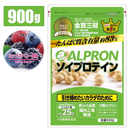 ALPRON ｿｲﾌﾟﾛﾃｲﾝ ﾐｯｸｽﾍﾞﾘｰ 900g