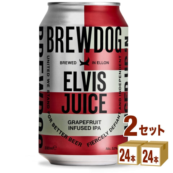 ブリュードッグエルビスジュースIPA 缶330ml【48本(2ケース)】